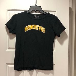 Hawkeyes Rhinestone Crystal Shirt Size L